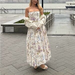 House of CB White Floral Maxi Dress